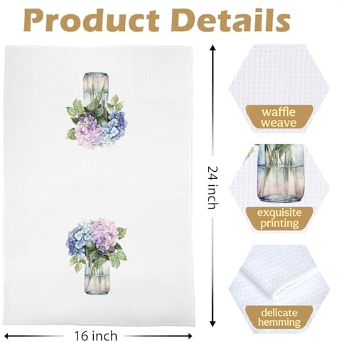 Hydrangea Gifts Kitchen Towels - Image 5