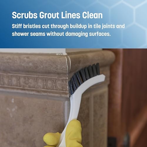 SPARTA Grout Brush with Stiff Nylon Bristles, 8 Inch - Image 4