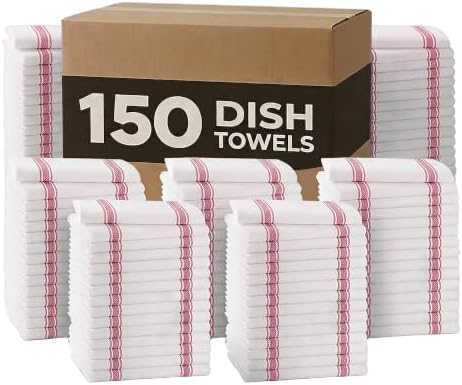 Avalon Kitchen Dish Towels, Cotton Kitchen Towels, 150 Pack by AvalonKitchen