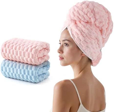 REDKISS 2 Pack Microfiber Hair Towels by REDKISSOnline
