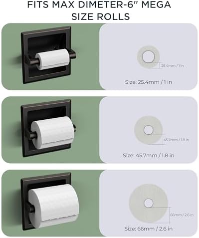 FORIOUS Recessed Toilet Paper Holder - Image 6