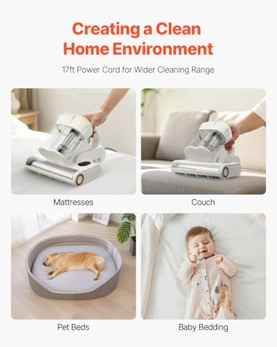 VEVOR Mattress Vacuum Cleaner, 550W Bed Vacuum Cleaner - Image 6