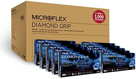 Ansell Microflex Diamond Grip MF-300 Disposable Latex Gloves - Image 2