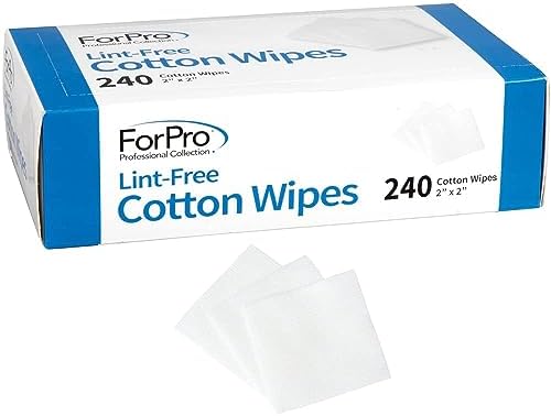 ForPro Lint-Free Cotton Wipes, 100% Pure Cotton Gauze by ForProProfessionalCollection