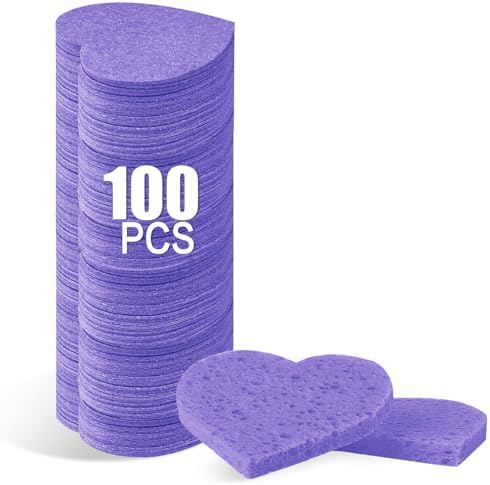 100-Count Compressed Facial Sponges by Mainlyrunmakeupsuppliers