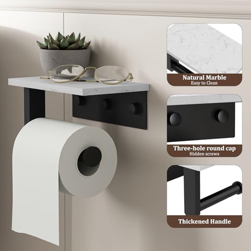 BWE Matte Black Toilet Paper Holder - Image 6