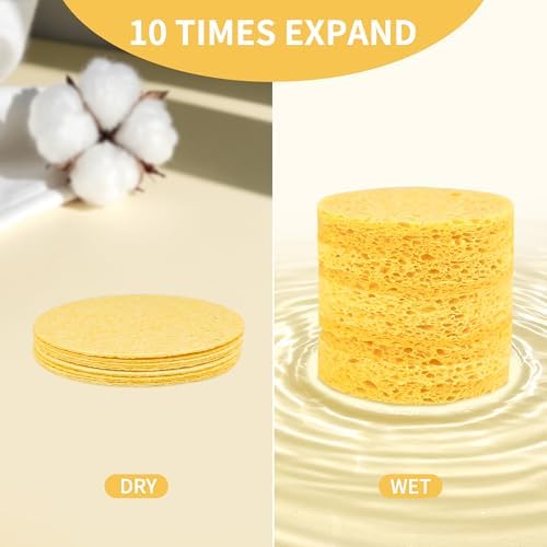 100-Count Compressed Facial Sponges - Image 2