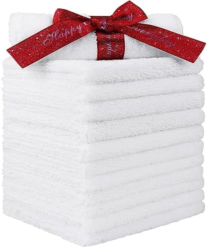 HOMEXCEL Microfiber Washcloths 12 Pack, Highly Absorbent and Soft Face Towel by HOMEXCEL