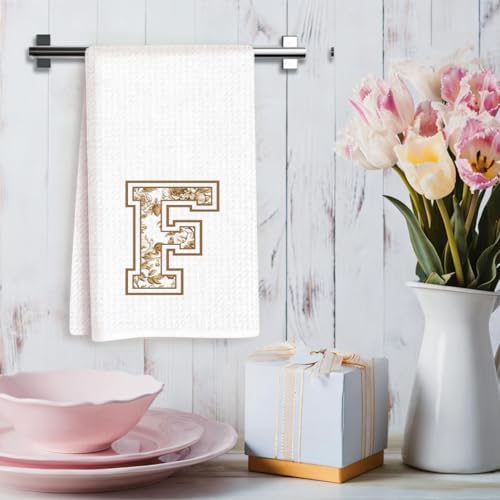 Chinoiserie Initial Kitchen Towels, Personalized Kitchen Towels, Personalized - Image 3