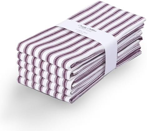 Stripe Kitchen Towels Decor Hanging Loop Tea Dish Towels Boho Absorbent Festive - Image 2