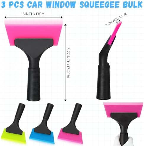 3 Pcs Small Squeegee 5 Inch Window Tint Silicone Squeegee Cleaning - Image 2