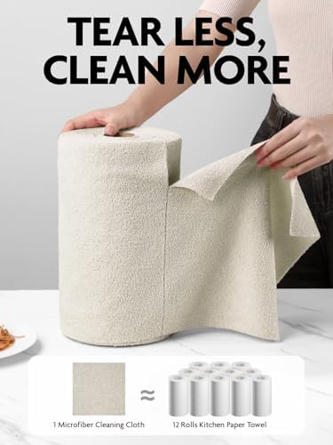 Fantasticlean Microfiber Cleaning Cloth Roll- 75 Sheets - Image 2