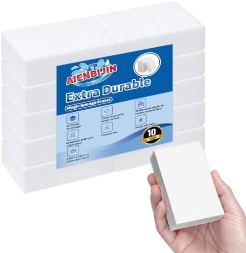 Extra Thick Magic Eraser Sponge, Melamine Cleaning Pads, 10 Pack by Unknown