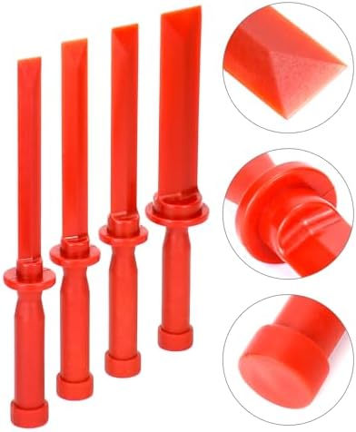 QWORK Plastic Chisel Scraper Set, 1-1/2" Chemical Resistant Scraper Tool - Image 3