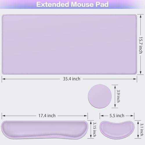 Desk Mat Purple, Large Gaming Mouse Pad - Image 5