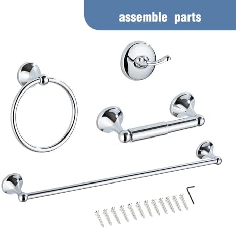 Classic Bathroom Hardware Accessory 4-piece Set - Image 7