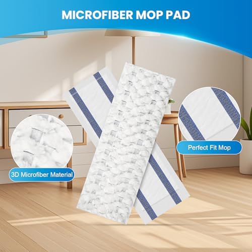 50 Pack Disposable Microfiber Cleaning Mop Pads - Image 3