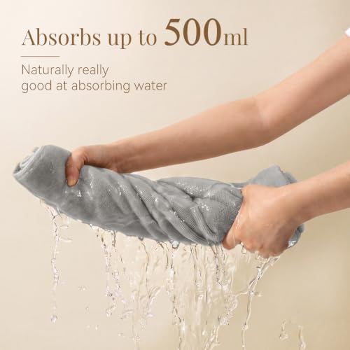 100% Cotton Bath Mat Towel, Soft & Absorbent Floor Towels 20"x32" Grey - Image 3