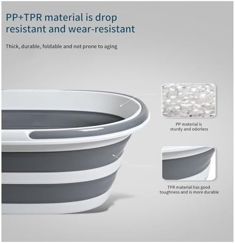 Foldable wash Basin, 16L Portable Foldable Bucket - Image 3