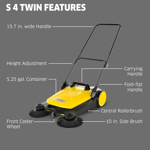 Kärcher Walk Behind Outdoor Push Sweeper S 4 Twin - Image 3