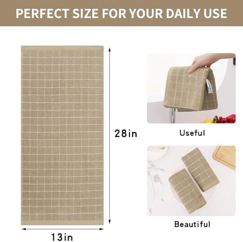 Homaxy 100% Cotton Terry Kitchen Towels, 4 Pack - Image 5
