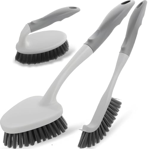 3 Pack Heavy Duty Scrub Brush Set by Mgitecy