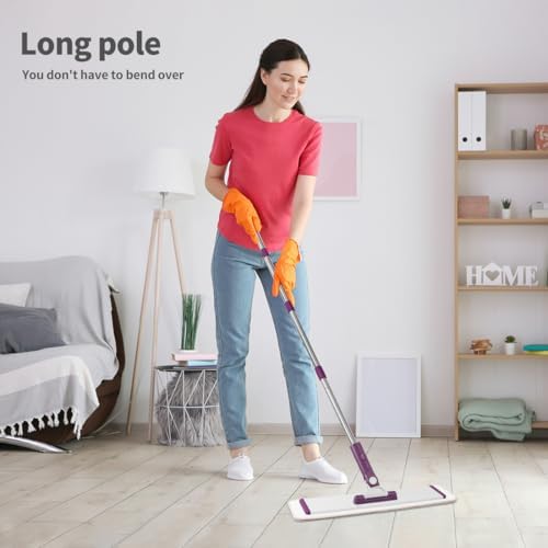 CQT 18" Commercial Flat Microfiber Floor Mop Cleaning System - Image 6
