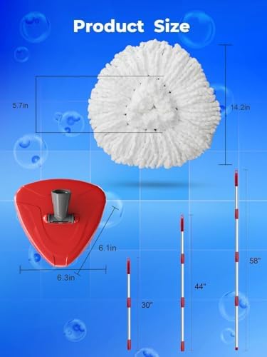 4 Pack Spin Mop Replacement Head Compatible - Image 4
