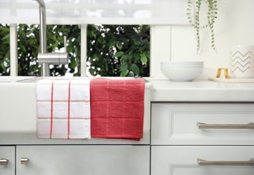 100% Cotton Terry Dish Cloth & Dish Towel, 8 Pack, Super Soft and Absorbent - Image 5