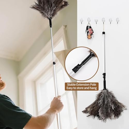 Extendable Ostrich Feather Duster up to 25-49 inches - Image 5