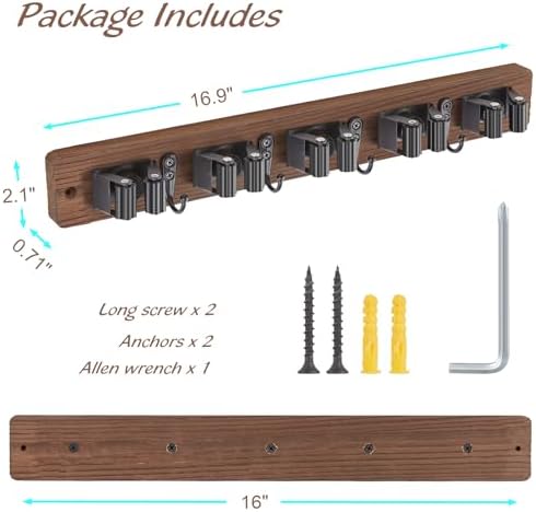 OUTNILI Mop and Broom Holder Wall Mount - Image 6