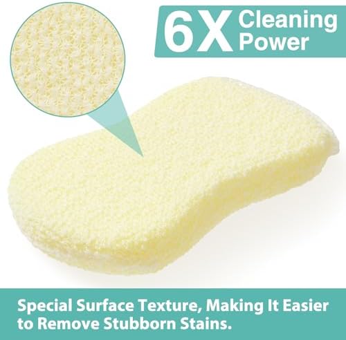 Mr. Scrub Sponges Kitchen Scrub Dish Sponge Scouring Pad, 6 Pack Cleaning Brush - Image 5