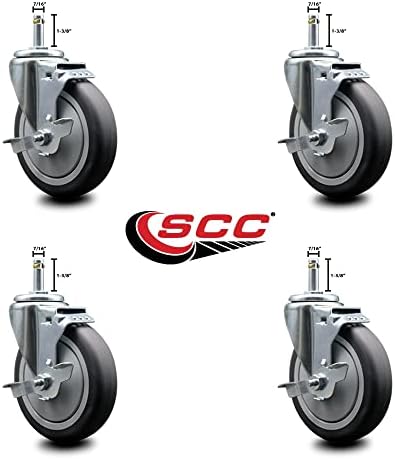 Rubbermaid Mobile Shelf Truck 5 Inch Replacement Caster Set - Image 2