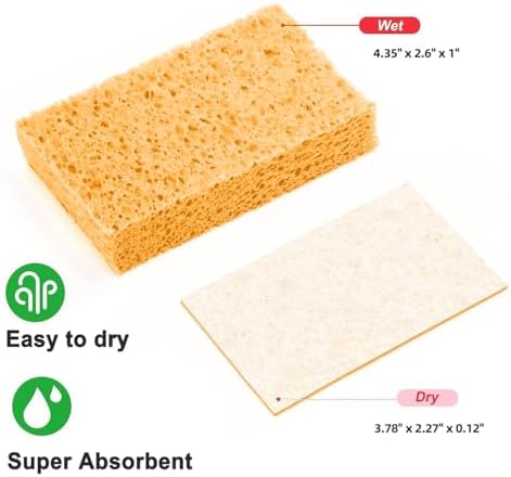 6 - Pack Non-Scratch Scrub Sponges - Sponges - Image 2