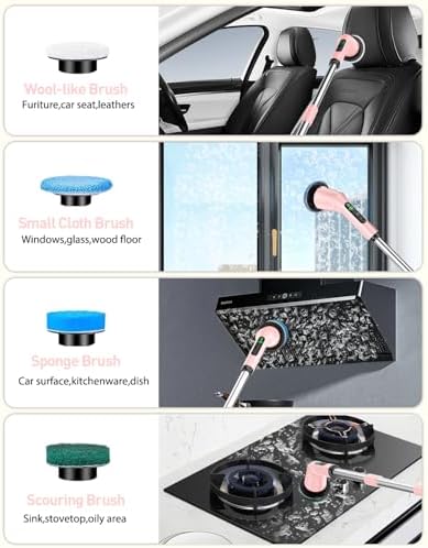 Electric Spin Scrubber for Bathroom, Shower Scrubber - Image 5