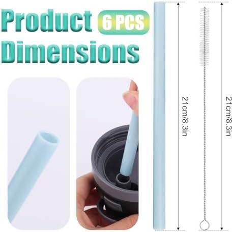 6PCS Replacement Straws for Owala Water Bottle 24 oz 32 oz Accessories - Image 2