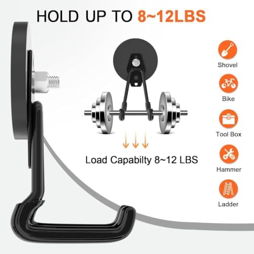 ENUODA Strong Magnetic Hooks Heavy Duty Upgraded Large Magnetic Garage Hook - Image 5
