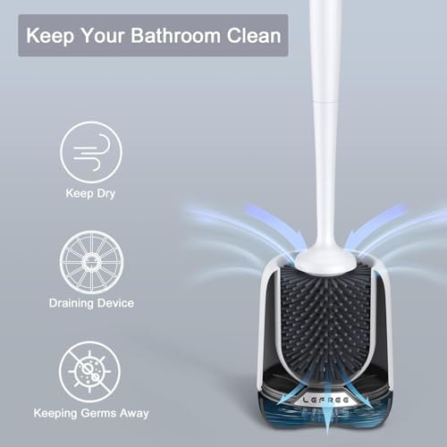 Lefree Toilet Brush Set with Ventilated Holder - Image 7