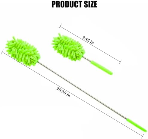 2PCS Car Interior Duster with Extension Pole, 9.45" to 28.35" Microfiber Soft - Image 2