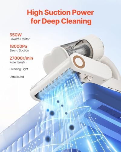 VEVOR Mattress Vacuum Cleaner, 550W Bed Vacuum Cleaner - Image 2
