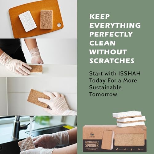 Isshah Plant-Based Kitchen Sponges - Image 6