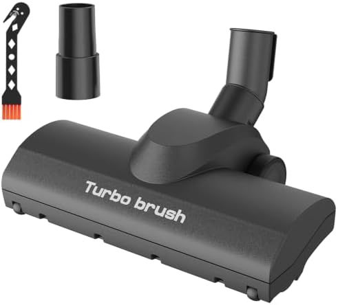 Portek Turbo Brush Head for 1-1/4" and 1-3/8" Vacuum Cleaners, Air-Driven Floor by CreatingEasierLife