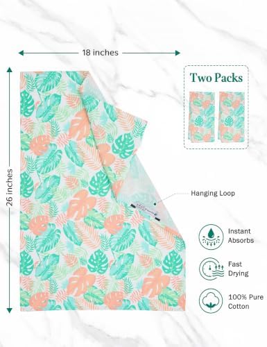 Flour Sack Kitchen Towels 2 Pack, 18x26 Inch - Image 2