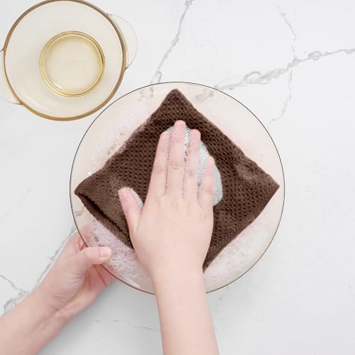 Homaxy 100% Cotton Waffle Weave Kitchen Dish Cloths - Image 4