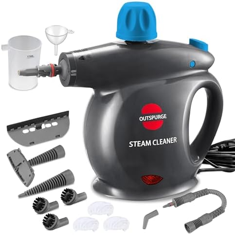 Handheld Steam Cleaner, Pressurized Multi-Surface Steam Shot by OUTSPURGE