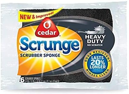 O-Cedar Scrunge Heavy-Duty Scrub Sponge | Odor-Resistant - Image 6