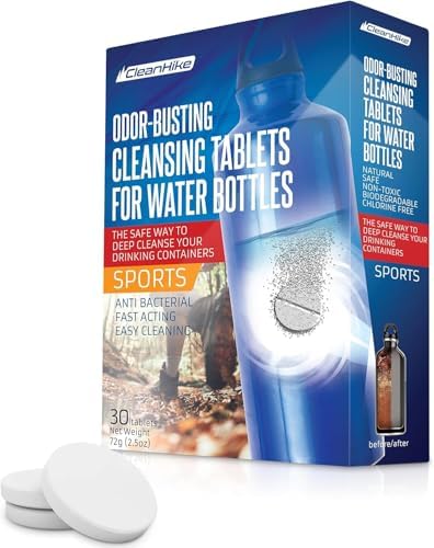 CleanHike Water Bottle Cleaning Tablets by CleanHikeOfficial
