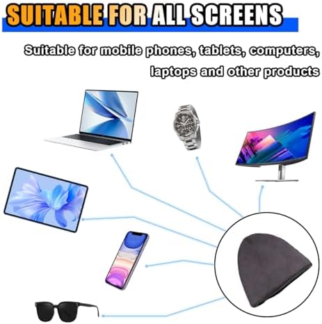 KITUREK Triangle Car Touch Screen Cleaner Cloth, Microfiber Cleaning Pad - Image 4