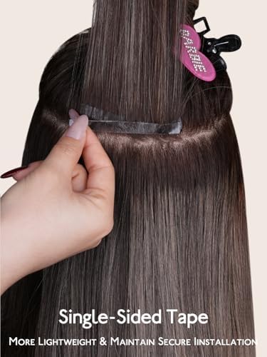 WENNALIFE 8 cm Hair Extension Tape Tabs Single-Sided - Image 3