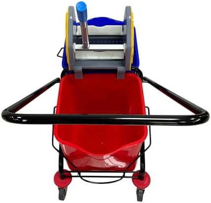 Commercial Double Bucket Mop Cart - Image 3
